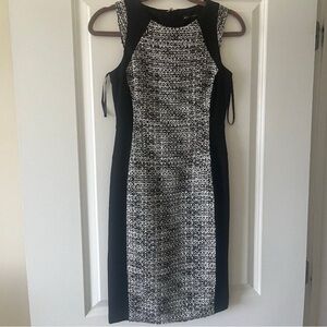 Elegant Black and White Dress